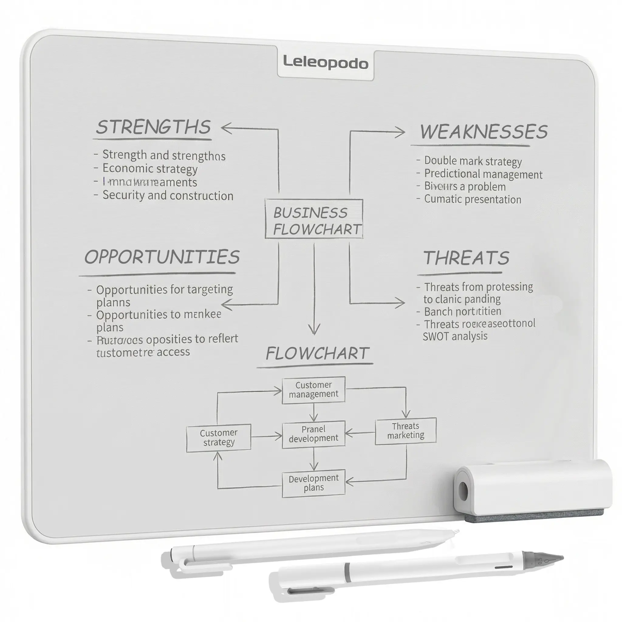 15-Inch Portable Magnetic Whiteboard—a reusable writing board that is dust-free, ink-free, and requires no consumables! It allows for repeated writing and erasing, making it perfect for children's learning, office note-taking, and household reminders.