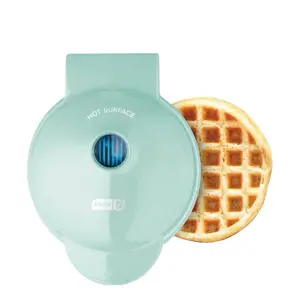 Dash Mini Waffle Maker DMW001 - 4" Snack-Sized Waffles, Dual Nonstick Surfaces, Compact & Lightweight, 350 Watts, Includes Recipe Guide