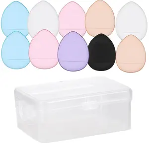 6/10 Pcs Small Makeup Spong Finger Powder Puff Wet Dry Makeup Tool