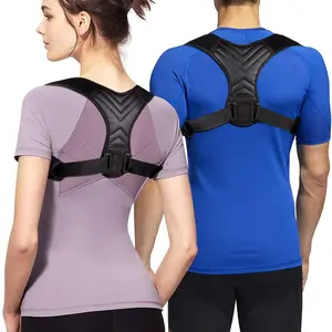Unisex Posture Corrector Back Support Belt, Posture Corrector-Back Brace for Men and Women- Fully Adjustable Straightener for Mid, Upper Spine Support- Neck, Shoulder, Clavicle and Back Pain Relief-Breathable Posture Straps