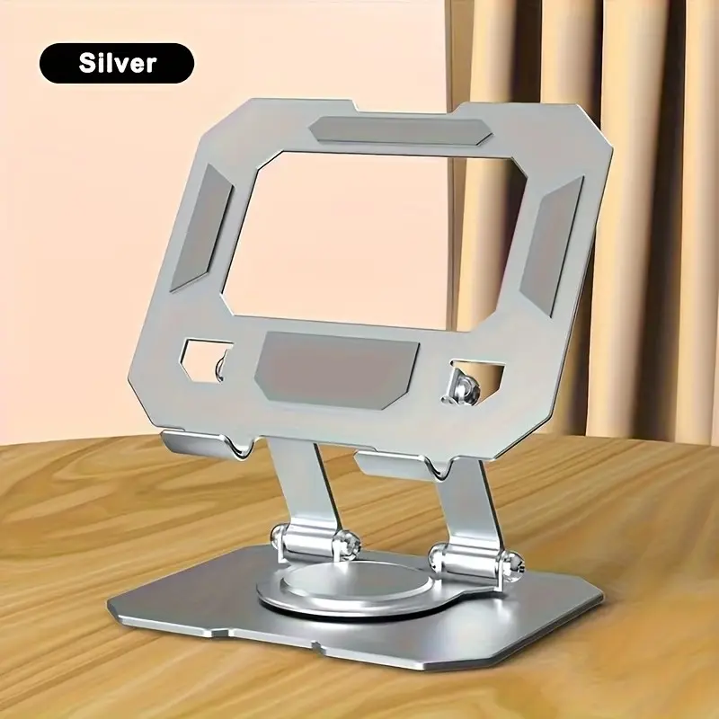 360° Rotating Metal Tablet Stand, Tablet Mount Stand, Stable Desktop Phone Holder, Multi-Angle Adjustable, Universal for All Phones & Tablets, Ideal for Office & Live Streaming, Durable Stand, Rotatable Adjustable Stand, Tablet Accessories