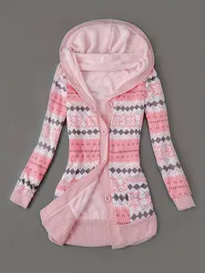 Warm Knit Cardigan with Plush Lining Perfect for Fall Winter and Spring Season Cozy and Stylish Women's Cardigan Ideal for Layering Comfortable Lightweight Outerwear Ideal Gift for Her Elegance Knitwear