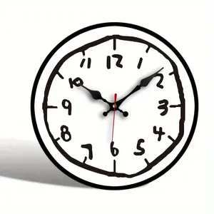 Elegant Modern Minimalist Wall Clock with Artistic Number Design Silent Non-Ticking Decor Piece for Home & Office