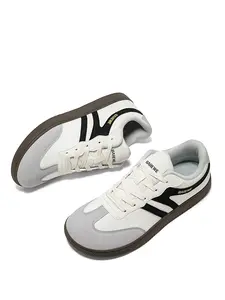Barewe Unisex Retro Low-Top Casual Sneakers, Lightweight Laced Design, Zero Drop Barefoot Shoes, Wide Toe Walking Shoes