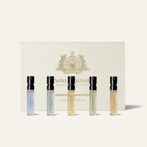 Caswell-Massey Discovery Fragrance Collection for Men | 5-Piece Mini Fragrance Set | Jockey Club Eau de Parfum | Number Six Eau de Parfum | Newport Cologne | Seaboard Matcha Eau de Parfum | Distiller's Lounge Eau de Parfum