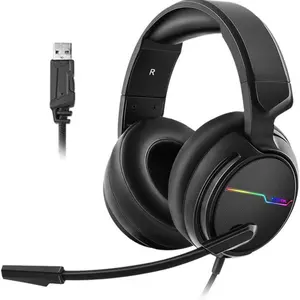 XBERIA PC Headset with Built-in Microphone, Adjustable Volume, and Audio Cable Included