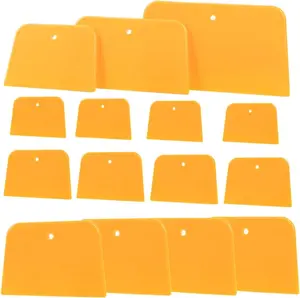 Body Filler Spreaders, 15PCS 4, 5, & 6 Inch Automotive Body Fillers Hard Plastic Spreaders Auto Body Spreader for Applying Fillers, Putties, Glazes or Caulking Agents Car Body Maintenance