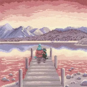 A Pawfect Place by the Water XLP21 Counted Cross Stitch Kit