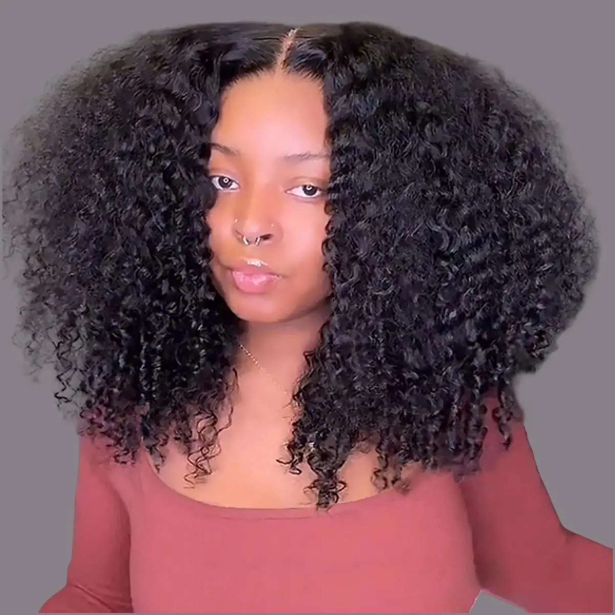 Asteria Hair Curly 7x4 Pre Cut Ready to Go Glueless Wig Pre Bleached Lace Closure Wig Human Hair Natural Hairline