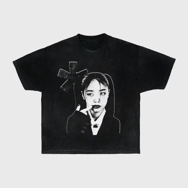 Attitude Tee,Black version graphic, men, women, unisex, y2k, fashion, streetwear, 100% cotton, screen print, crew neck, short sleeve, t-shirt, opium Clothing Menswear Top Fitted