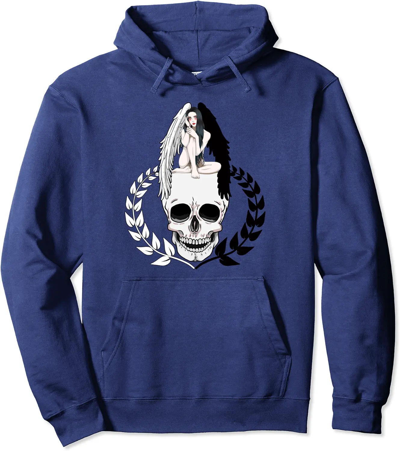 Evil Skull Dark Angel Devil Fantasy Halloween Horror Satan Pullover Hoodie - Phoebeumba Shop 24B0CV2R8S66