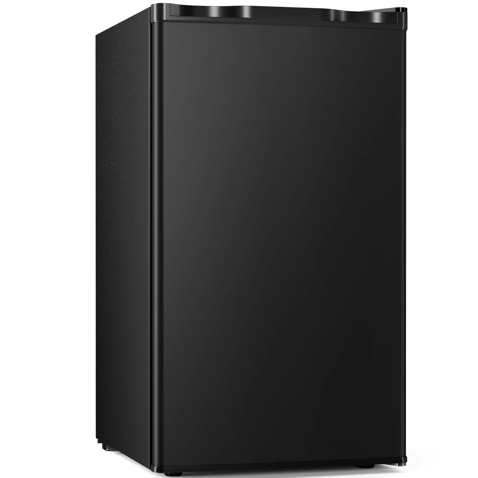 Electactic 3.2 Cu.Ft. Dual-Zone Mini Fridge with Freezer, Small Footprint Refrigerator with Adjustable Temperature Control, Low Noise Energy Saver for College Dorm, Office, Black