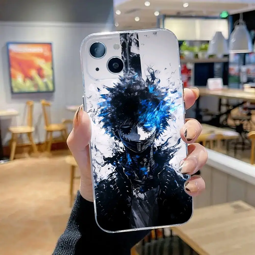 Dabi My Hero Academia Animal Smartphone Casing, Transparent Soft Silicone Cellphone Case for iPhone 17 Air, 16, 15, 14, 13, 12, 11 Pro Max Plus Mini with Drop Protection