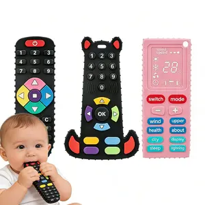 VODVOB Remote Control Baby Teether – Soft Silicone Sensory Chew Toy Mouth Toy for Infants and Toddlers