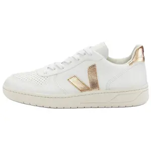 VEJA V-10 Chfree Leather Lace-Up Low-Top Sneakers Unisex White Casual Fashion Footwear Trending Shoes, House White Official Shoes to Get / Maison Mihara Verifiable, with credentials and supporting global authentication