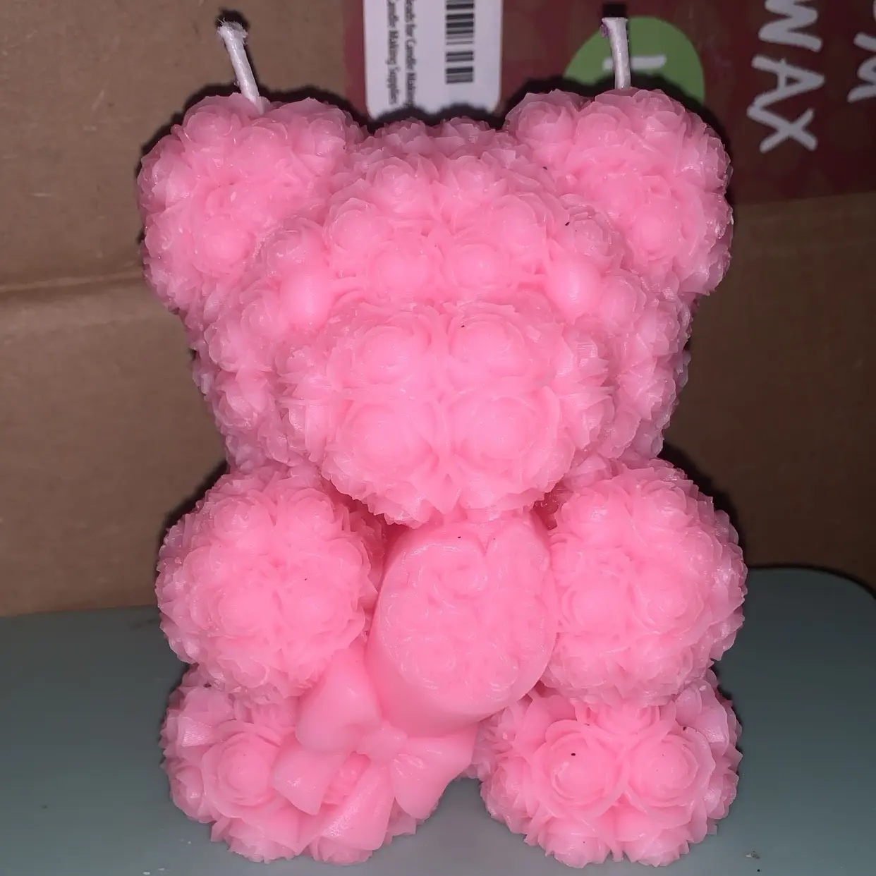 Rose Bear candle Rose Bear candle