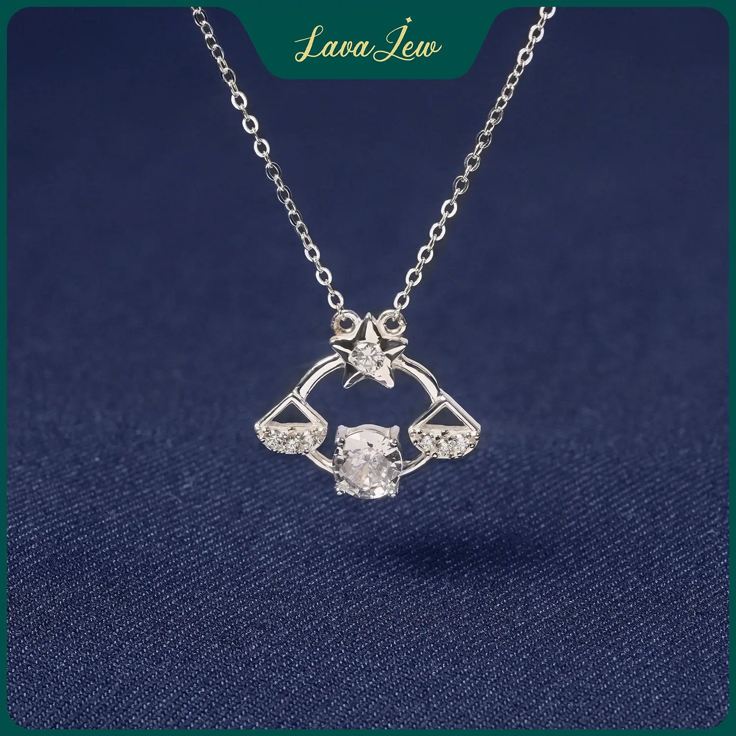 LavaJewelry Libra Zodiac Necklace, Zodiac Necklace  925 Sterling Silver Necklace, Necklace for Women and Girls