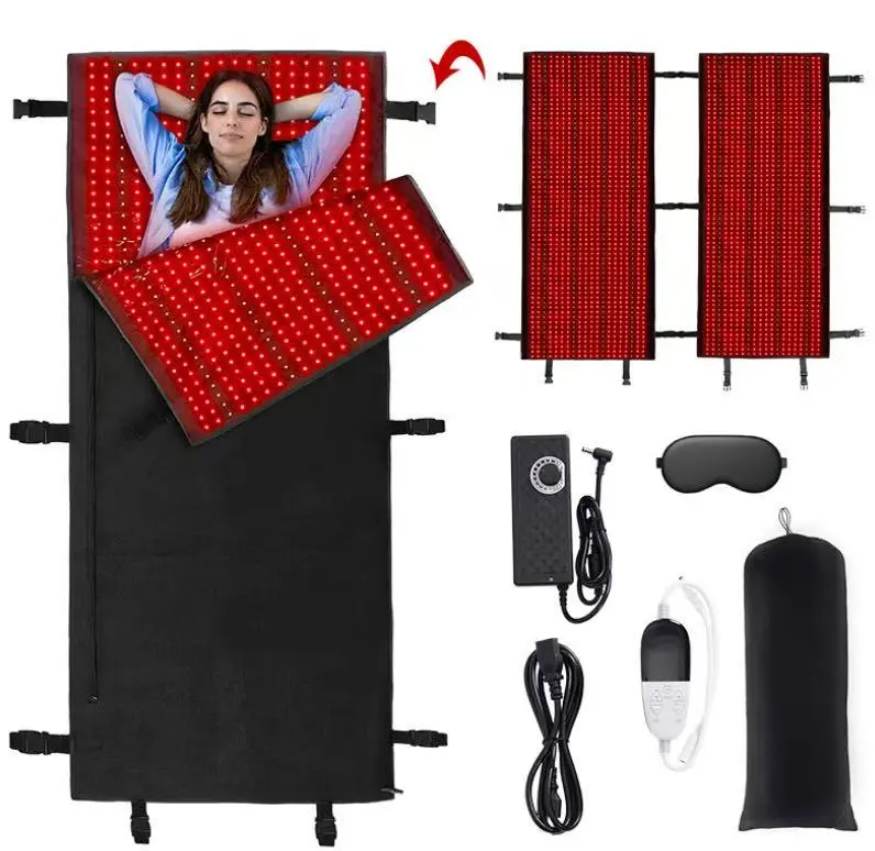 2520-Piece Dual-Band LED Full-Body Red Light Therapy Blanket for Pain Relief, Skin Repair, Therapeutic Health & Wellness Treatment Immersion Experience, Solution, Dual-Band Leds, Tpu Film-Free