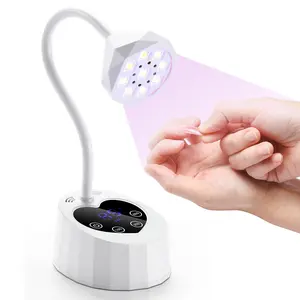 Nail Lamp, Cordless UV LED Nail Lamp, Auto Sensor with 4 Timers, Rechargeable Flash Cure Lamp with Love Base, Great for DIY Home & Salon Manicure, Led Nail Light, Uv Lamp Curing
