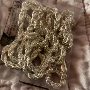 2PCS Twisted Rope Chain Necklace and Bracelet - Simple Hip - Hop Style, Shiny Basic Chain for Women's Elegant Jewelry Accessories, Twisted Rope Design,A must-have gift for Christmas