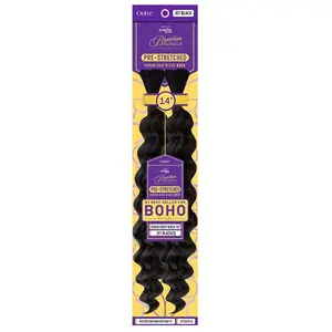 Outre Purple Pack Brazilian Bundle 100% Human Hair Blend Pre-Stretched Braid - BOHO DEEP BULK 14"