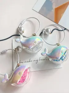 [Whale Keychains] Cute Whale Design Keychain, Ocean-Themed Bag Charms And Backpack Accessories,Fashionable Novelty Keychain for Women & Men, Trendy All-match Keychain for Birthday Gift