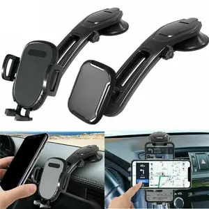360° Car Phone Mount Dashboard & Windshield | Clamp or Magnetic Holder | Universal iPhone & Android | Strong Suction GPS Holder
