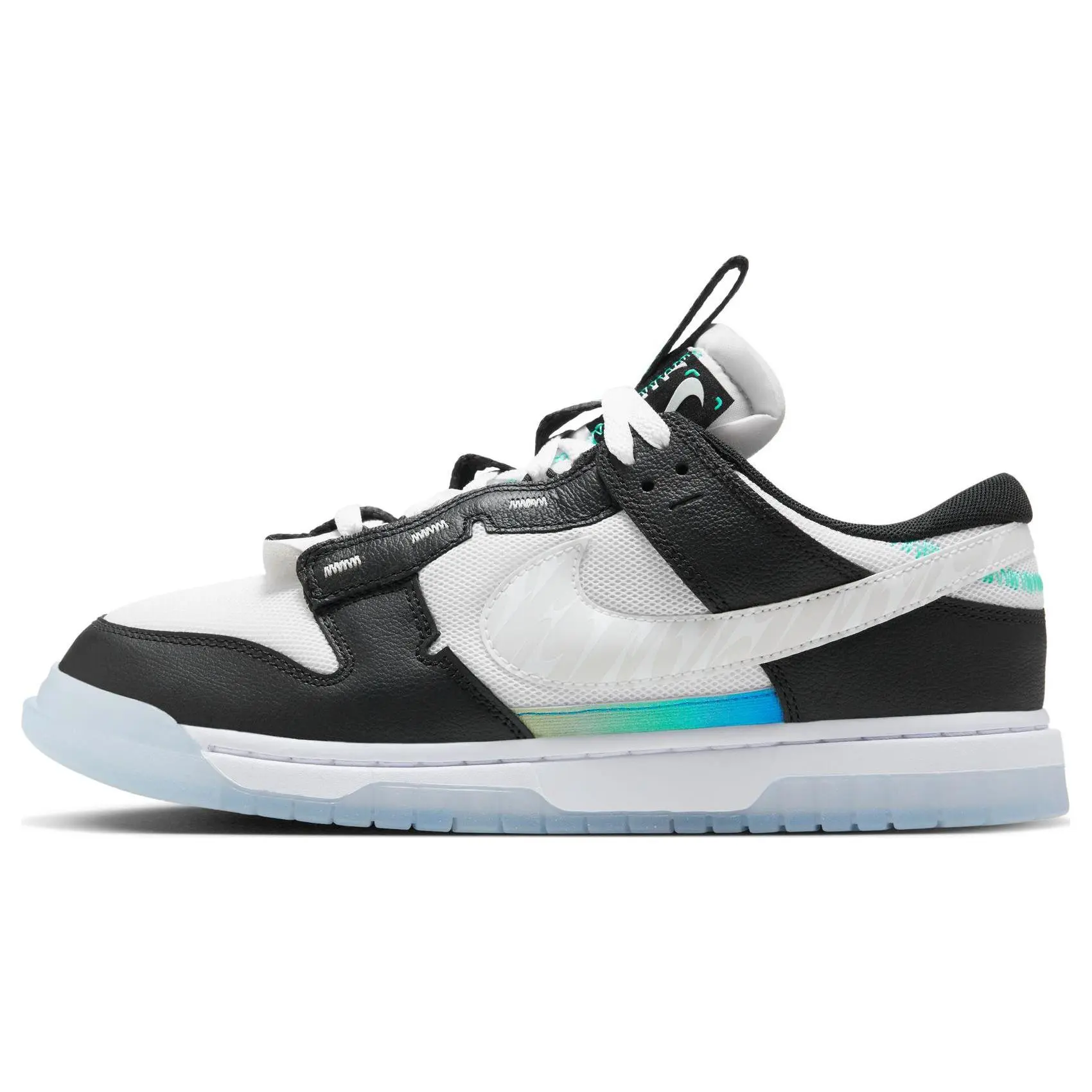 Nike Air Dunk Jumbo Unlock Your Space Panda Low Top Skate Shoes Men's Black White FJ7067-114