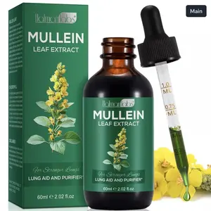 Mullein Leaf Drops with Chlorophyll Extract Drop- Lung Cleanse - Mullein Leaf Extract