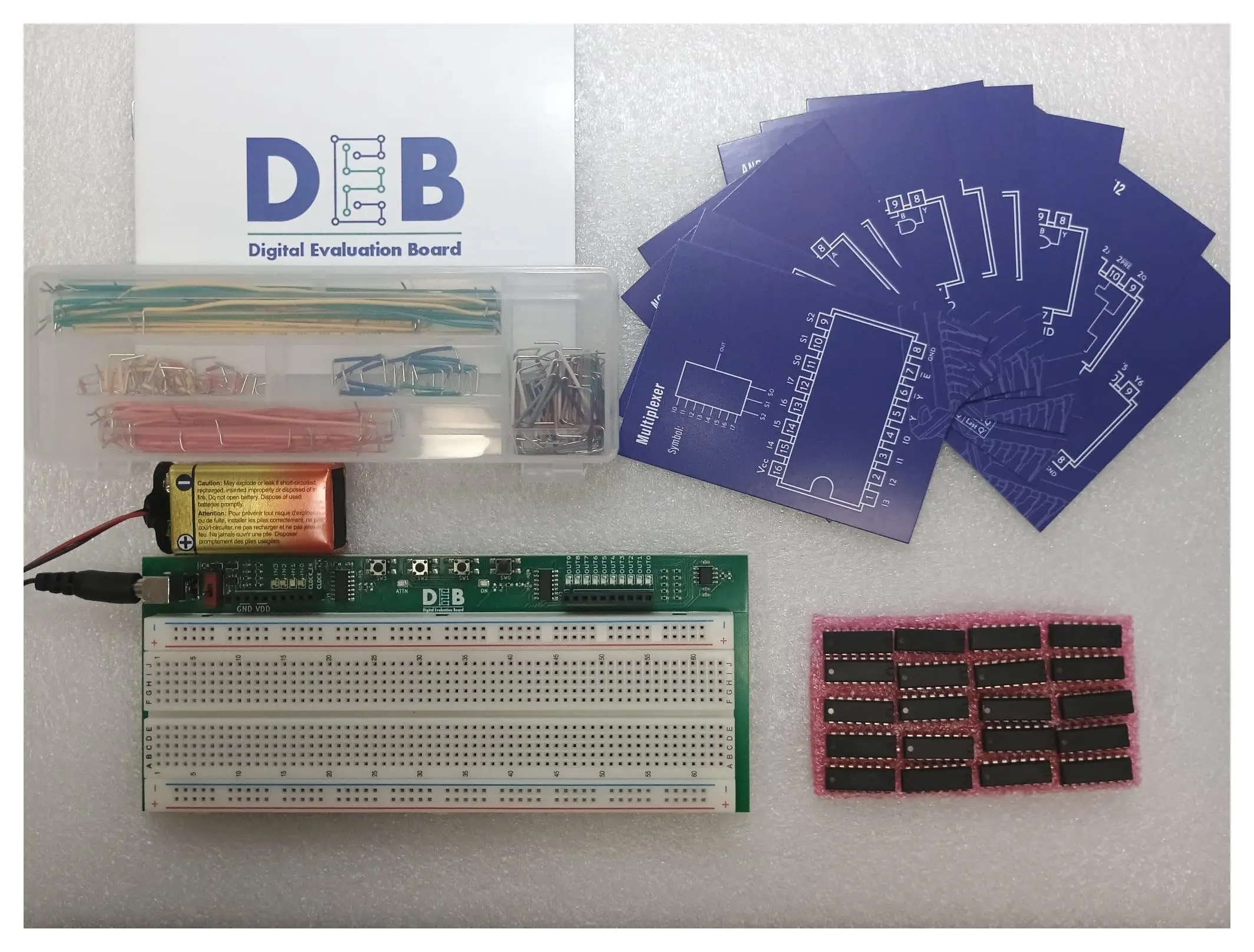 DEB Plus, Solderless Expandable Circuit Prototyping for Hands-On Learning