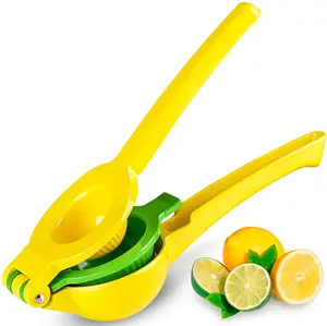 YI LIGHTING 2 in 1 Lemon Lime Combo Squeezer - Metal Manual Fruit Citrus Press Juicer Kitchen Handles Lemon Squeezer Utensils Aluminium Sturdy