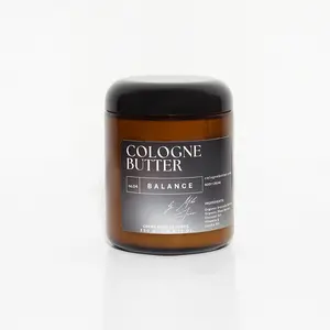 BALANCE – Luxury Fragrance Body Butter | Coffee, Dark Chocolate & Sandalwood Cologne Scent Moisturizing Skin Butter | Cologne Butter