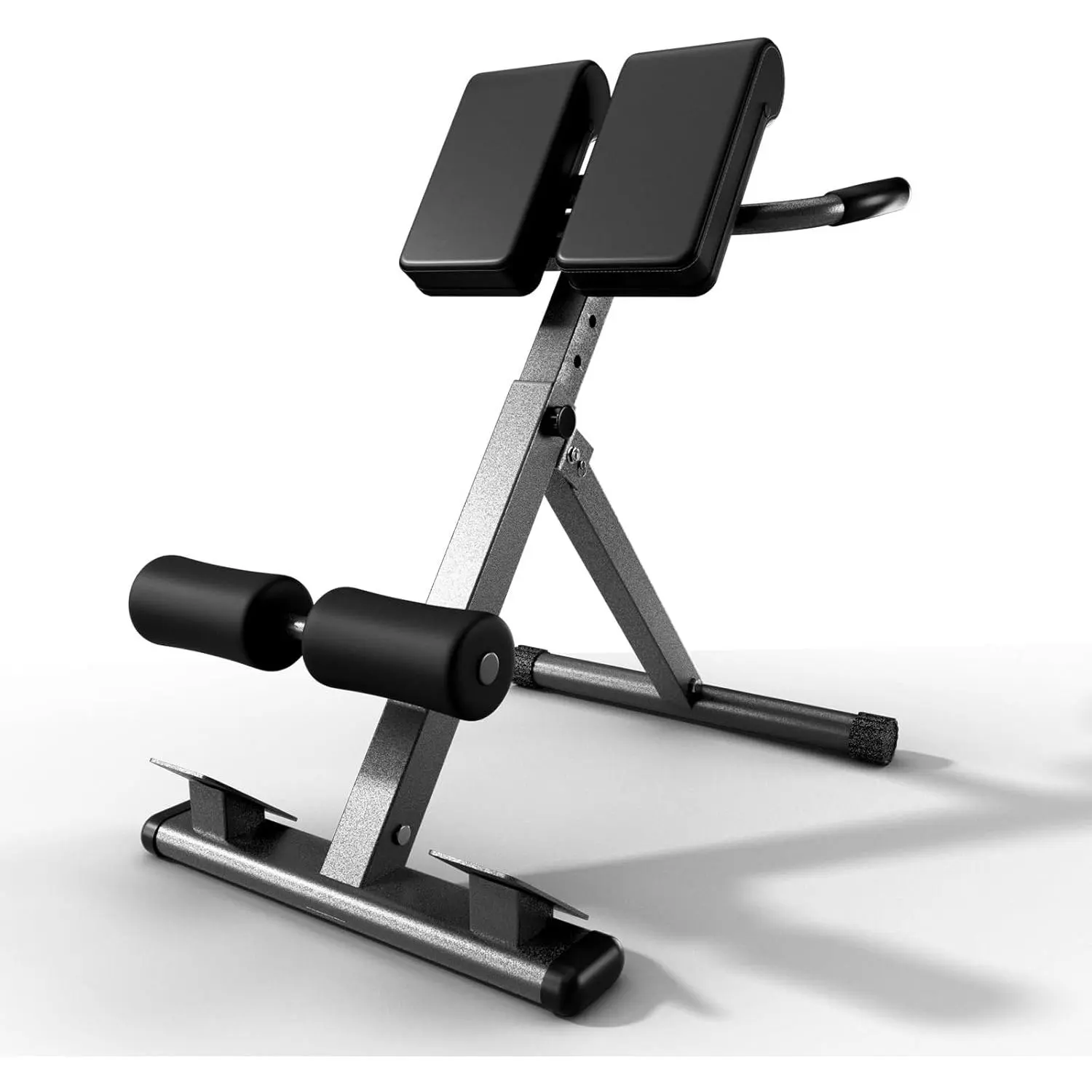Roman Chair Hyperextension Bench – Adjustable Back Extension Machine for Glutes, Hamstrings & Lower Back – Foldable Multi-Purpose Workout Equipment for Home Gym