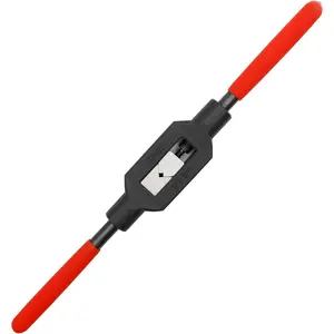 1/4"-3/4" Adjustable Tap Wrench Handle M5-M20 Thread Tap Holder Reamer Hand Tapping Tool for Machinist Repair with Plastic Dipped Handle