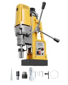 Magnetic Drill Press With 1400W Motor, 2922 Lbf Thrust, 2-Inch Boring Diameter Capacity, Variable Speed 0-750 RPM, Portable Magnetic Drill Machine For Metalworking, Heavy Duty Drill Press