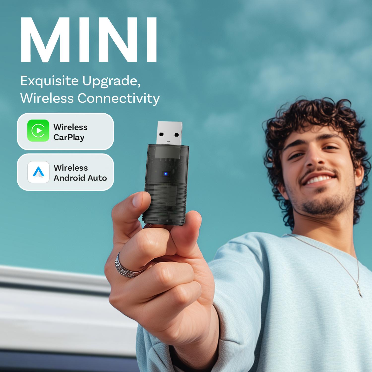 OTTOCAST Wireless Apple CarPlay Adapter for Factory Wired Cars from 2016 Onwards - 2-in-1 Wireless CarPlay & Android Auto Adapter Easier Connectivity Compatibility Stable, Faster, Automotive