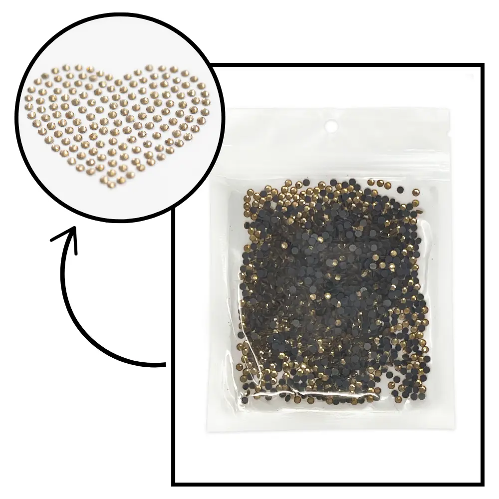 Hotfix Rhinestone Bulk Pack - Amber