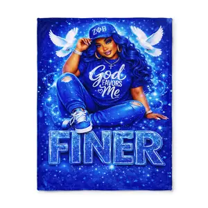 Zeta Phi Beta Throw Blanket 50x60