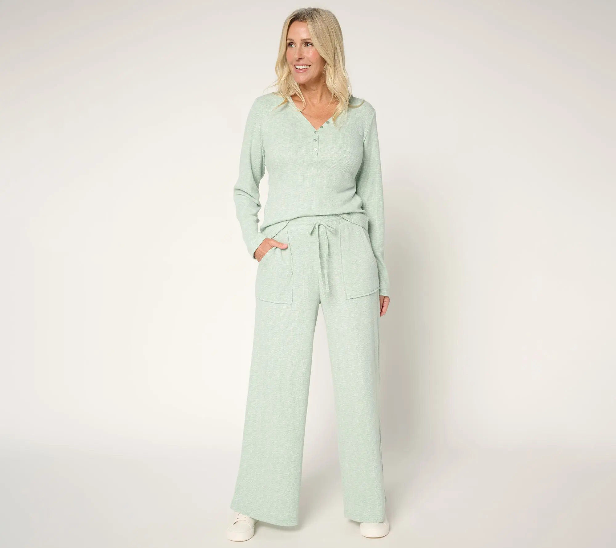Berkshire Homewear Divine Soft Waffle 2-Piece Lounge Set
