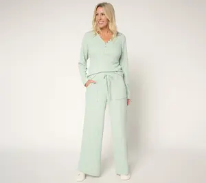 Berkshire Homewear Divine Soft Waffle 2-Piece Lounge Set