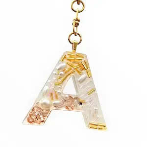 Beaded KeyChain Initial, personalized gift, Mother’s Day gift, bag charm