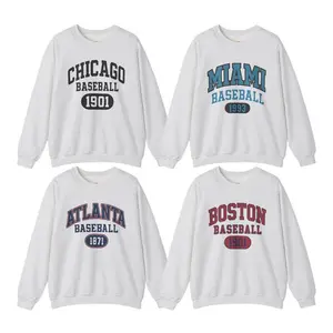 Vintage Baseball Team Crewneck, Unisex Crewneck For Men And Women, Gift For Baseball Fans