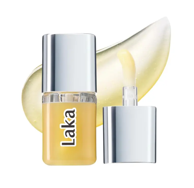 Laka Spicy Lip Plumper - Maximum Extra Strength, 4g/0.14oz | Clear Lip Gloss for Intense Volumizing, High-Shine Finish, Non-Sticky, Hydrating | K-Beauty