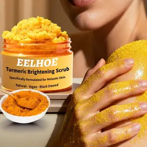 Turmeric Brightening Scrub for Hyperpigmentation and Exfoliation, Sea Salt & Vitamin E, Body Care