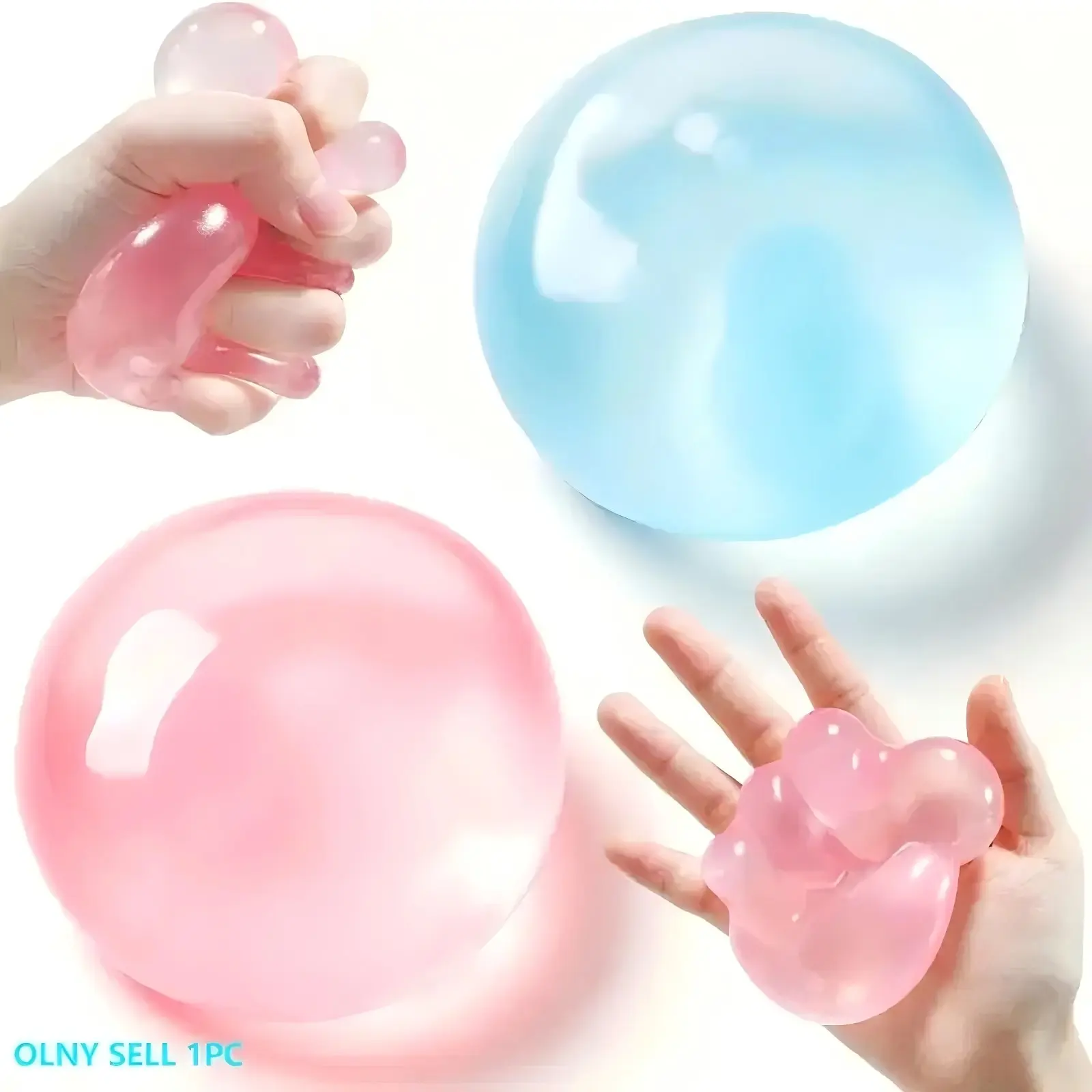 【New Store Special】Coconut Oil Squishy Fidget Toy Set - Moldable Non-Rebound Vaseline Stress Ball Cube, ASMR Sensory Anxiety Relief Toy