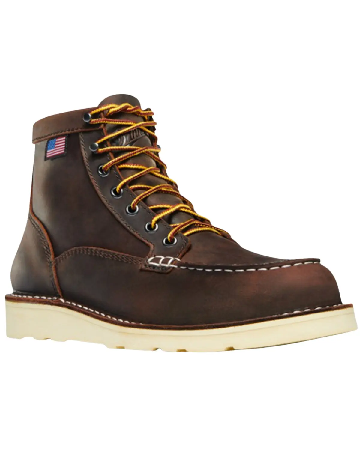 Danner Women's Women'S 6" Bull Run Full-Grain Wedge Moc Work Boot Soft - 15575