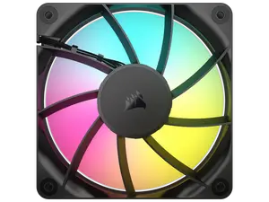 CORSAIR RS120 ARGB PWM 120mm Fan - Simplified Control - Daisy-Chain 4-Pin PWM and +5V ARGB Connections - Concentrated AirGuide Cooling - Magnetic Dome Bearing