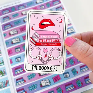 The Good Girl Tarot Bookish Vinyl Die Cut Sticker