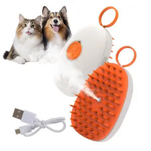 SmartWell 3 In 1 Steamy Pet Brush For Cats And Dogs Reduces Shedding And Flying Hair For Easy Home Grooming Fur Removal Tool Groomer Tools