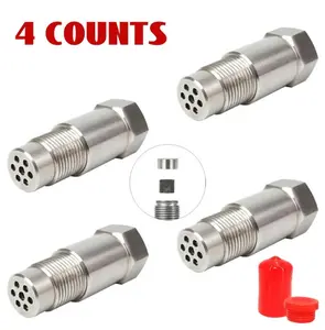 1/2/4Pack Thread Extension Fitting,M18X1.5 StainlessSteel Connector,Leakproof& CorrosionResistant,Multipurpose Straight Thread Connector for DiyMechanical Repairs